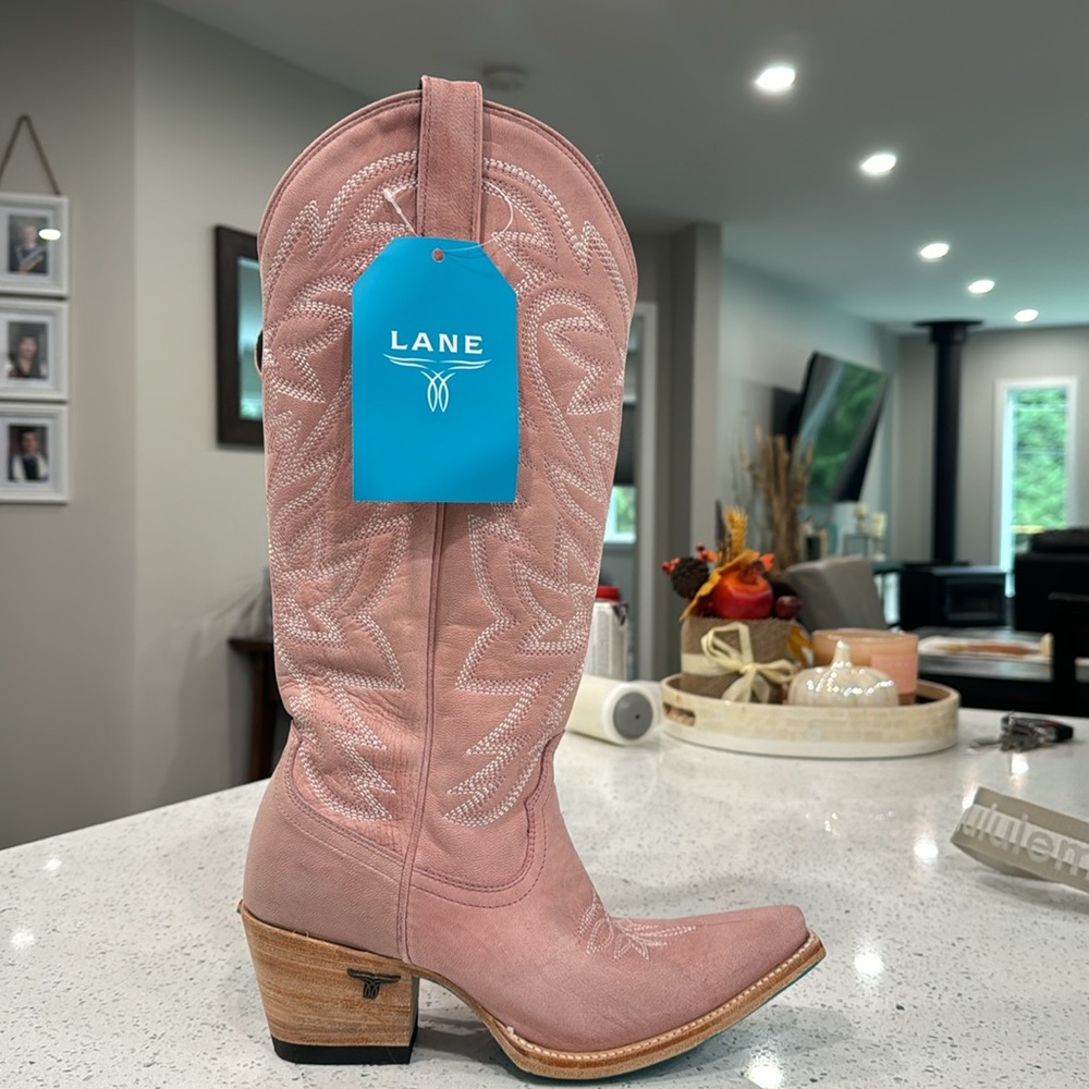 Lane blush pink cowboy boots - Picture 3 of 15